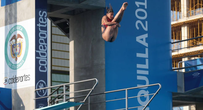 En Centroamericano Carolina Mendoza venció  a Paola Espinosa en  la final de trampolín 3 metros.