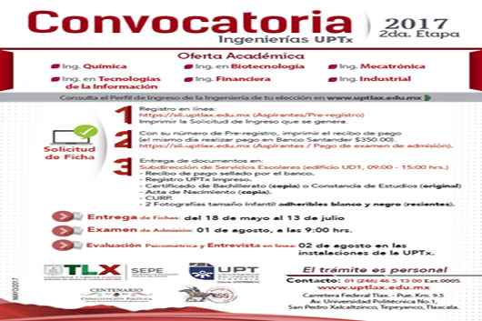 2DA CONVOCATORIA 2017