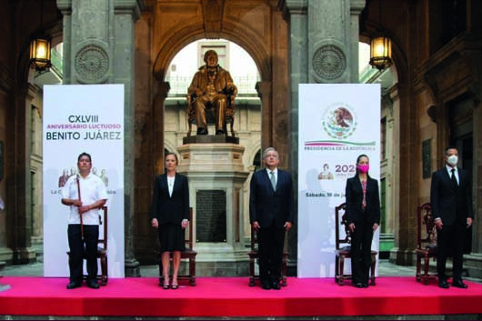 AMLO 148 ANIV LUCT JUAREZ