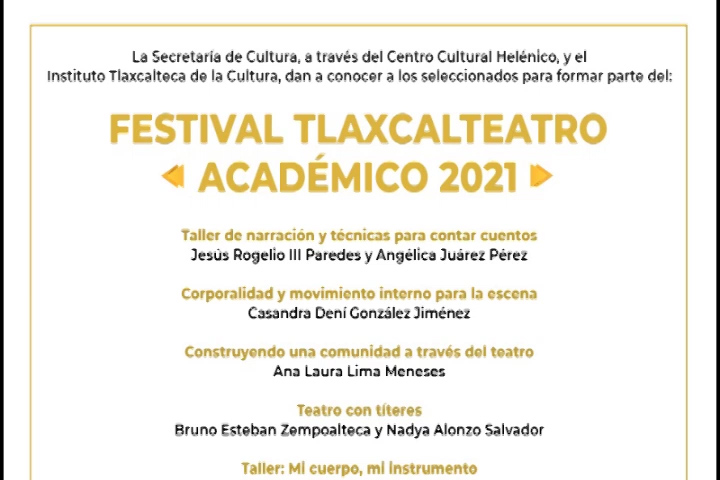9 proyectos que integrarán la propuesta académica de Tlaxcalteatro