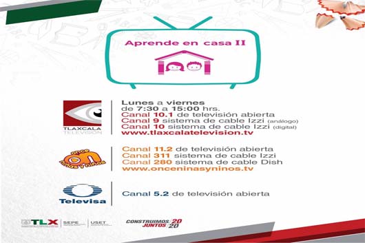 TELEVISION DE TLAXCALA APRENDE EN CASAII