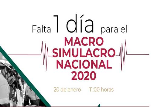 falta 1 día macro simulacro