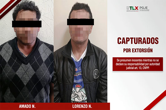 capturados extorsion PGJE