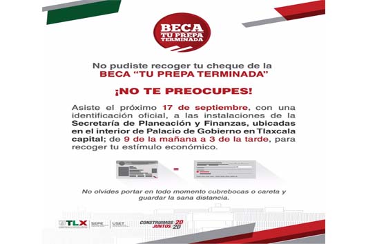 SEPE ULTIMO DIA PARA RECOGER BECA