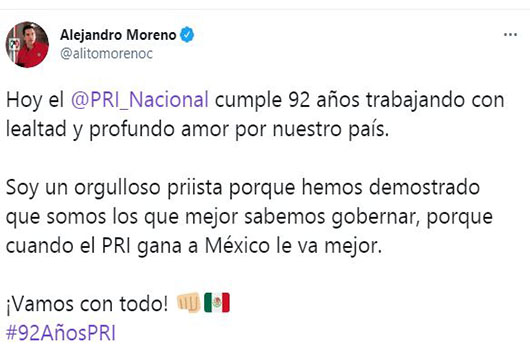 92 años PRI