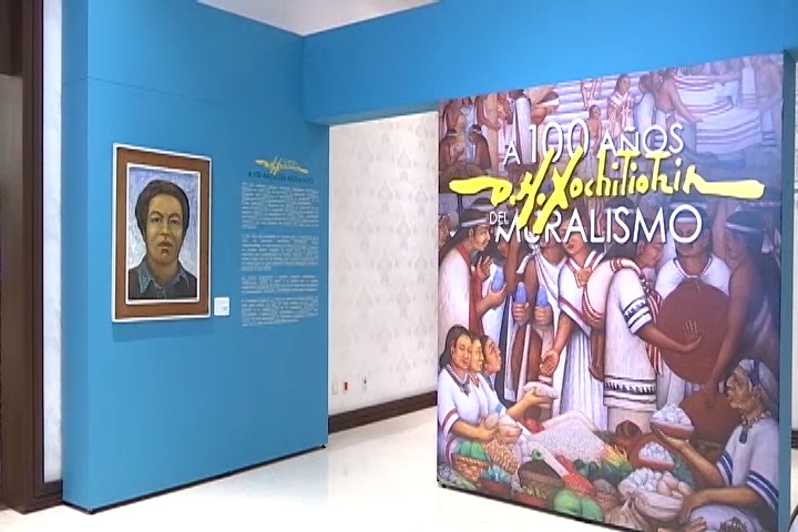 Se exhibe por primera vez  la obra “Cristóbal Colón ante los Reyes Católicos” del maestro Xochitiotzin  