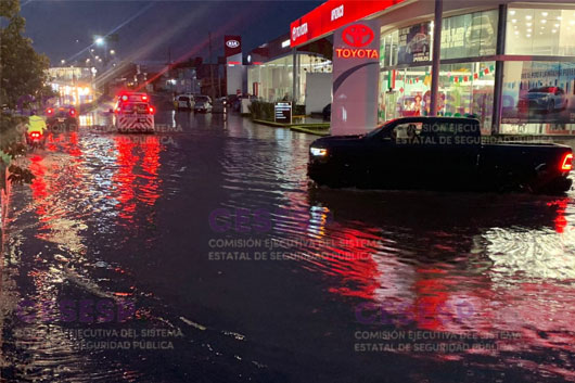 Saldo blanco tras fuerte lluvia, informa la CEPC