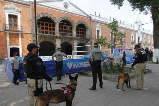  Mantiene SSC operativo de seguridad por Tour Mundial De Voleibol en el primer cuadro de la capital