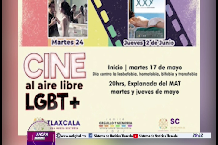La Secretaria de Cultura en Tlaxcala proyectará películas con temática LGBT+ 