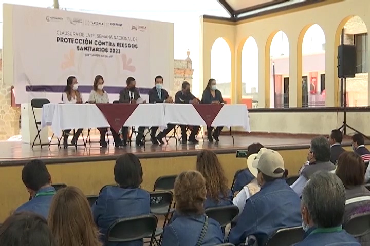 Concluye la Primer Semana Nacional de Protección Contra Riesgos Sanitarios en Tlaxcala 