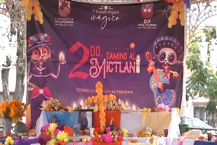 Participan más de 20 mil personas en los eventos de “Día de Muertos” en Chiautempan  