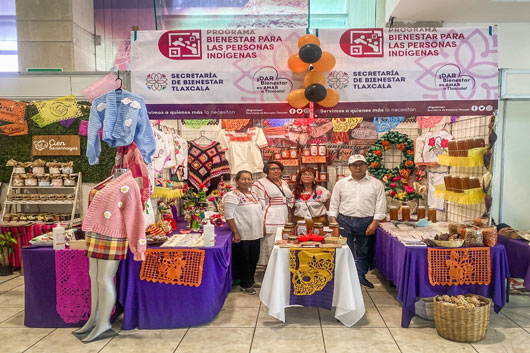 Apoya Secretaría de Bienestar Tlaxcala a productores que comercializan en el Recinto Ferial