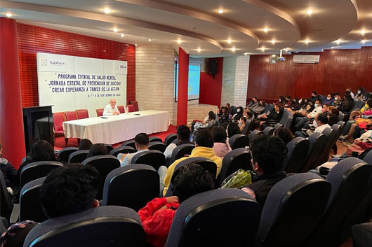 Cesesp participó de manera activa en Jornada sobre Prevención del Suicidio en Tlaxcala 