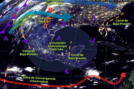 Pronostican lluvias puntuales fuertes en BC, Veracruz, Oaxaca y Chiapas