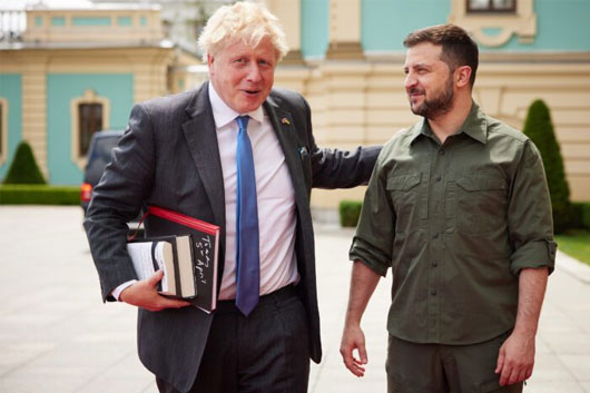 Boris Johnson inicia nueva visita a Ucrania