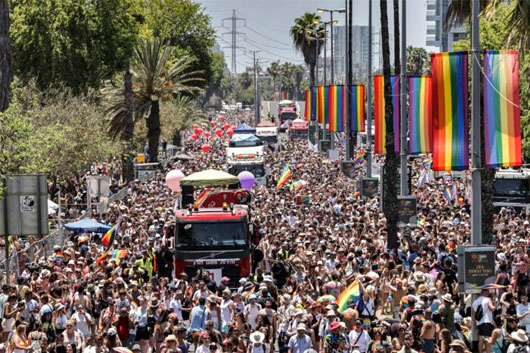 Más de 170 mil personas asisten a marcha Orgullo LGBTIQ+ en Israel