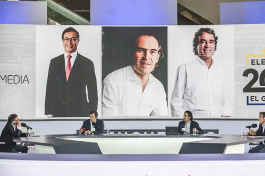 Predominan descalificaciones en primer debate de candidatos presidenciales en Colombia