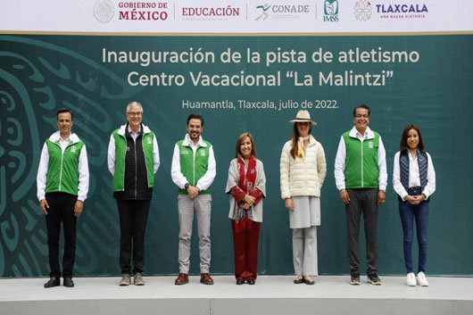 Inauguran pista de atletismo del Centro Vacacional “La Malintzi”