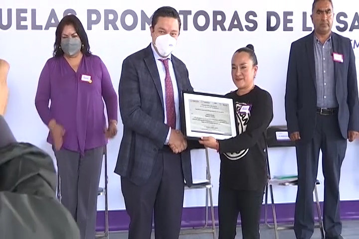 Certifica Secretaría de Salud a Instituciones educativas como Escuelas Promotoras de la Salud