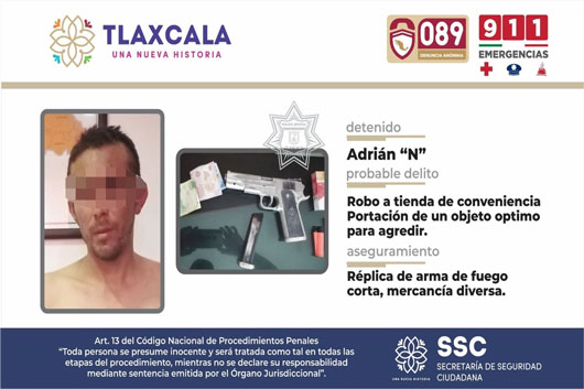 La SSC detiene a una persona por presunto robo a comercio 