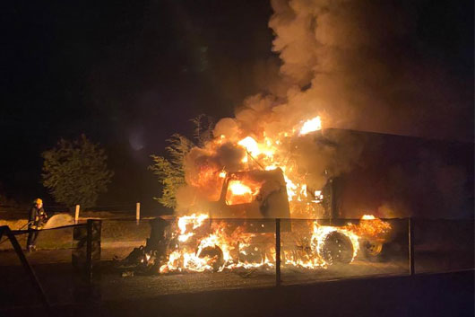 Heroico cuerpo de bomberos atendió emergencia en San Cristóbal Zacacalco