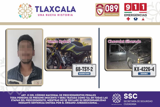 SSC recupera vehículos robados 