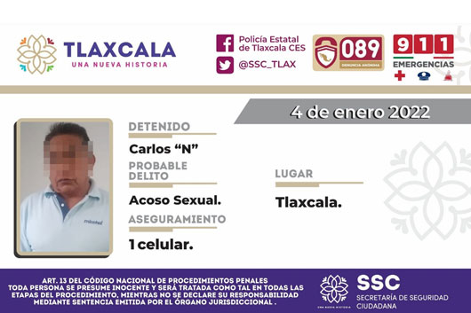 La SSC detiene a sujeto por el probable delito de acoso sexual