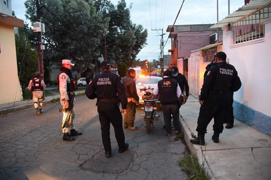 Inhiben delitos fuerzas coordinadas en Tlaxcala Capital 