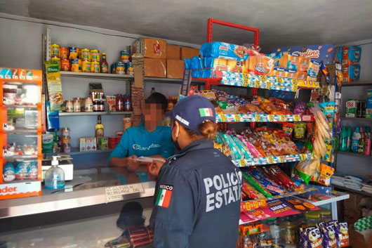 Refuerza policía estatal proximidad social para evitar el delito de robo a comercio 