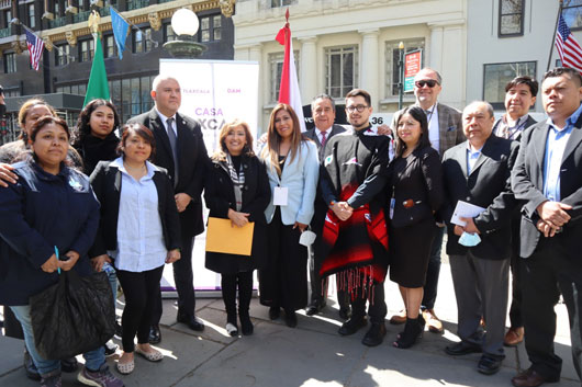 Inaugura gobernadora Lorena Cuéllar “Casa Tlaxcala” en Nueva York para apoyar a migrantes
