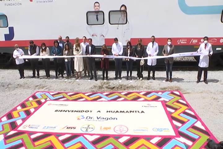 Encabeza gobernadora Lorena Cuéllar arranque de los servicios médicos gratuitos del tren de la salud “Dr. Vagón”