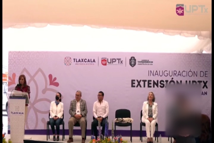 Inauguró Gobernadora Lorena Cuéllar extensión de la UPTX en Yauhquemehcan