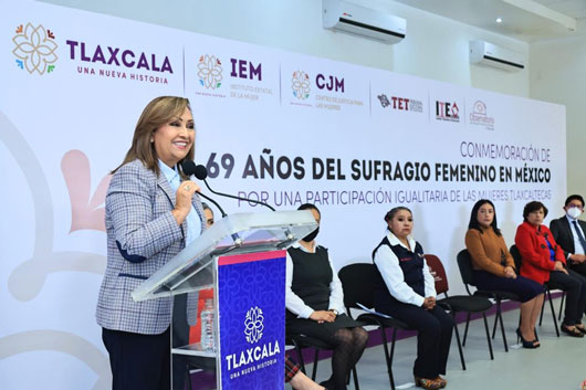 Encabezó gobernadora Lorena Cuéllar Conmemoración de los 69 Años del Sufragio Femenino en México