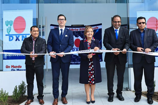Inauguró gobernadora segunda planta de la empresa internacional DXN en CIX I