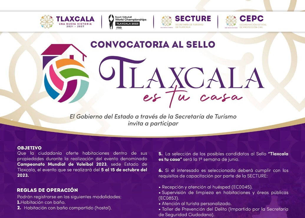 Invita SECTURE a participar en el programa “Tlaxcala es tu casa”