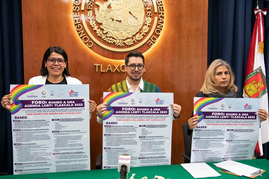 Presentan convocatoria para el foro “Rumbo a una Agenda LGBT+ Tlaxcala 2023”