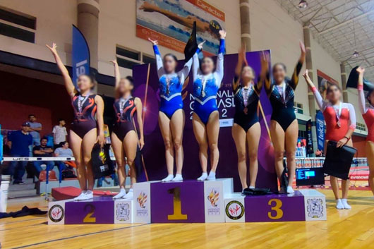 Gana selección de gimnasia de trampolín 11 pases para nacionales Conade 2023