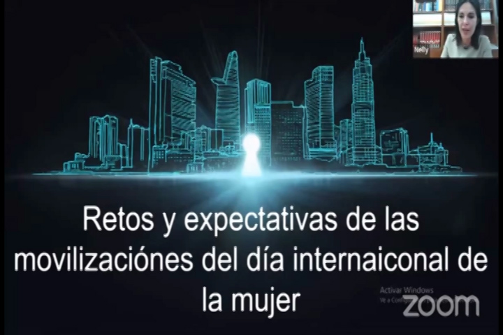 Desarrollan la Conferencia Magistral “Retos y Expectativas de las Movilizaciones del Día Internacional de la Mujer”