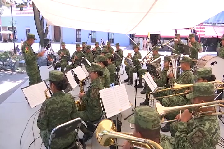 Se presentó la Banda de Música de la VI Región Militar en la capital del estado