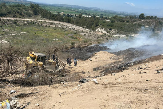 Se encuentra controlado el incendio en el relleno sanitario de Panotla