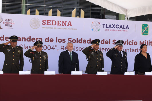 Conmemoran autoridades la Batalla de Puebla y toma de protesta a soldados del SMN