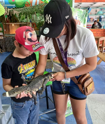 Interacción con animales, actividad preferida por infantes en “Tlaxcala, la Feria de Ferias 2023”