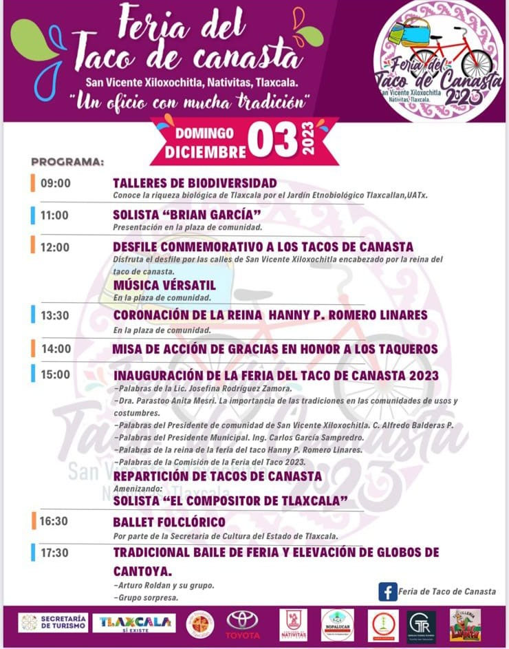 Anuncia SECTURE la Feria Del Taco De Canasta 2023