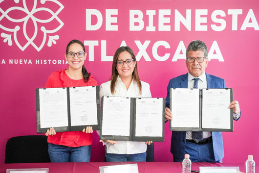 Fortalecen Secretaría de Bienestar y Coltlax estrategias en beneficio de la población vulnerable