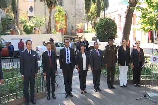 Conmemoran participación del Coronel Felipe Santiago Tetlamatzin en la Batalla de Chapultepec 