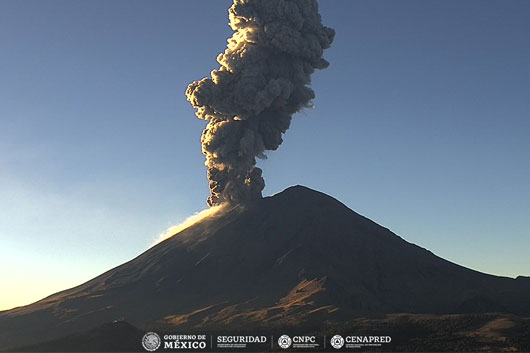 Instan a revisar plan de emergencia ante eventual erupción del Popo