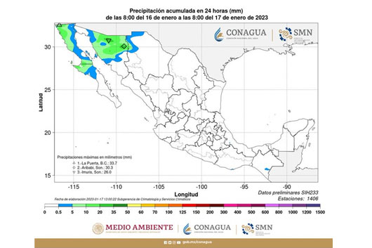 Déficit de lluvias llegó al 48.5% en primeros 15 días del año