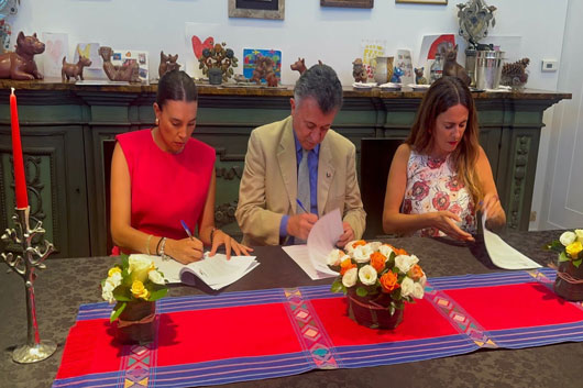 Signan convenio de colaboración gobierno de Tlaxcala y cámara de comercio de Italia