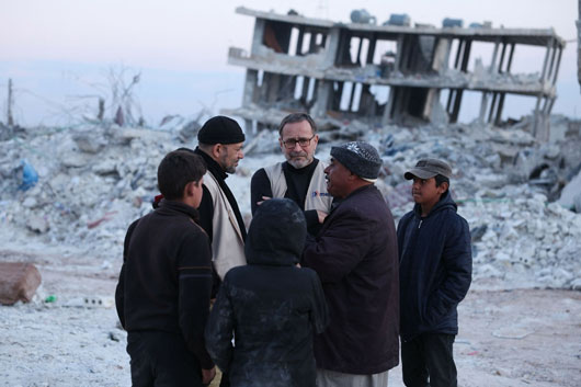 Crece la solidaridad en Alepo, Siria, tras terremoto