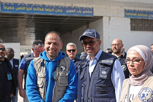 Visita jefe de la OMS zonas de Siria devastadas por terremoto